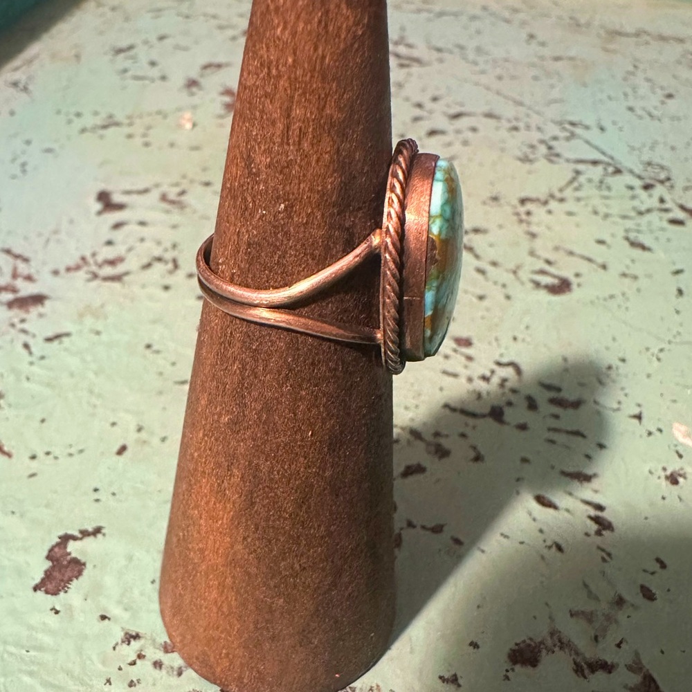 Vintage Sterling Silver and Kingman Turquoise - Picture 7 of 9